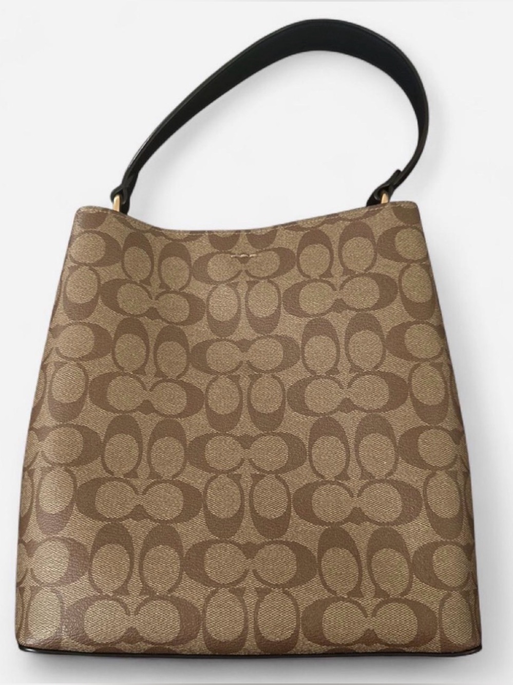 Coach Tan Signature Canvas Tote with Matching Wallet - Picture 3 of 9